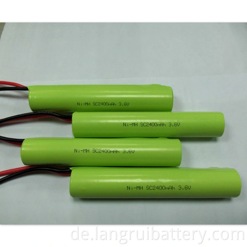 Ni-MH-Batterie AA 1500mAh 7,2 V 6V wiederaufladbare Batterie